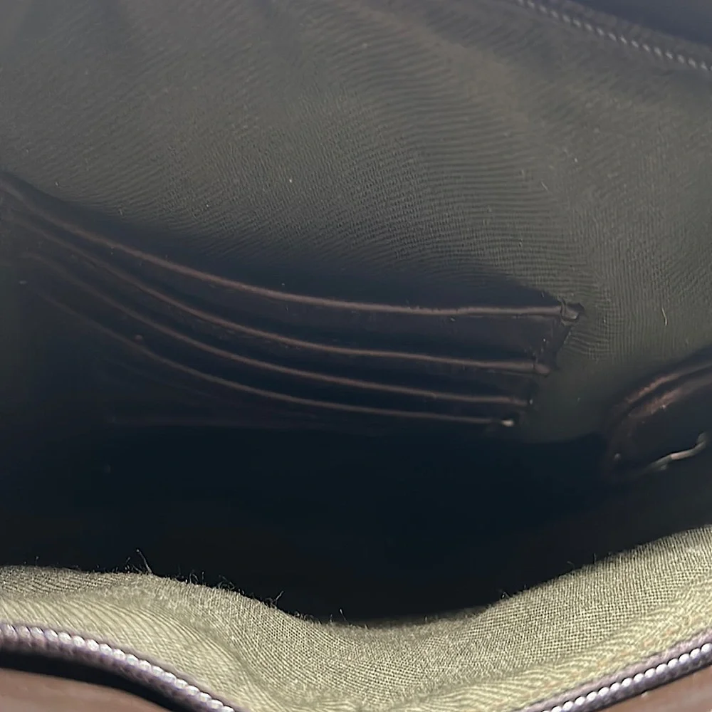 Vittoria Buttery Soft Dark Brown Leather Shoulder Bag Handbag Purse 🌺🌺 - Picture 5 of 6